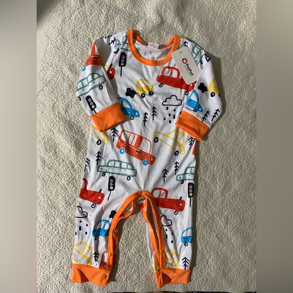 Patpat Baby Boy One Piece Button